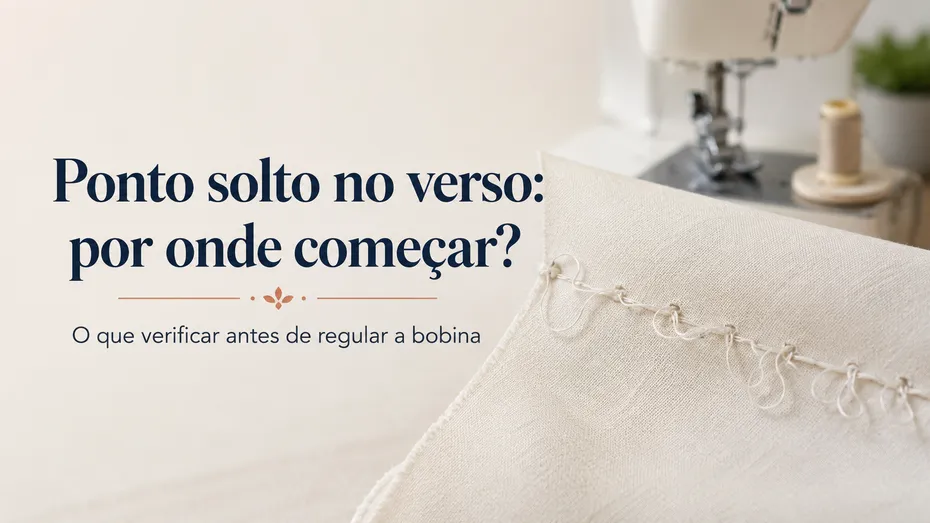 Ponto solto no verso do tecido: o que verificar antes de regular a bobina