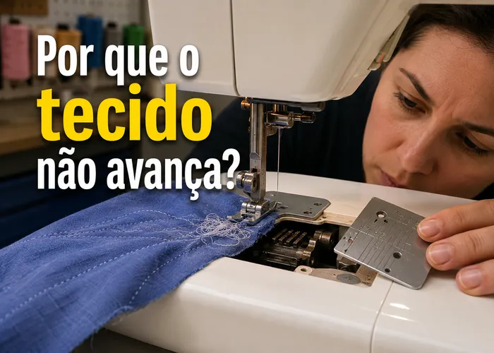 Tecido não avança na máquina de costura: como localizar a falha no transporte