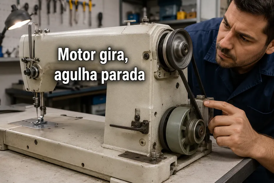 Motor funciona, mas a agulha não se move: onde o movimento foi interrompido?