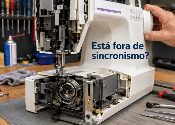 Sincronismo da agulha e lançadeira: como conferir sem desregular a máquina